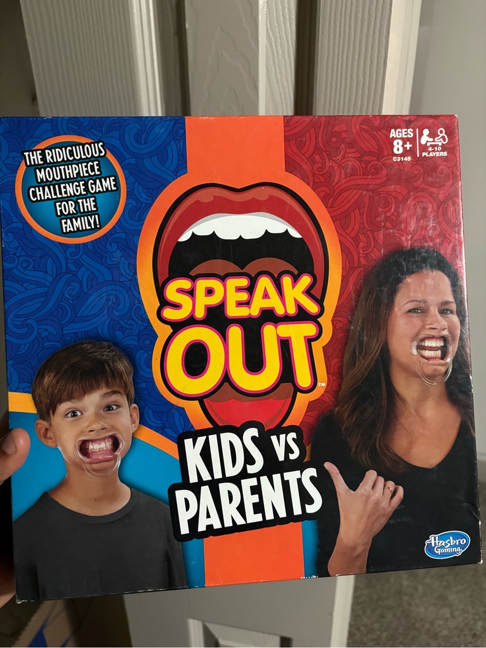 Speak Out Kids vs Parents Party Game - Red/Blue Box